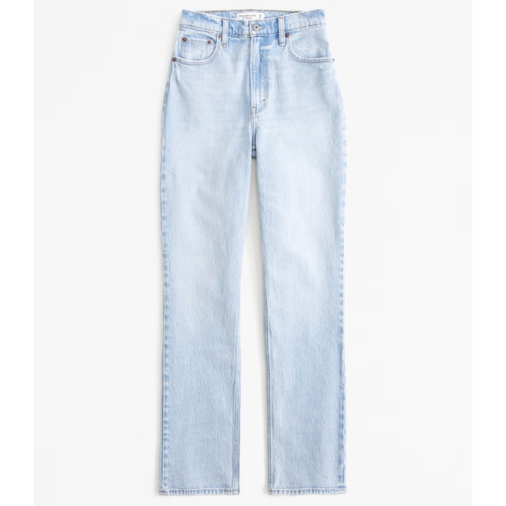 Abercrombie & Fitch Women's High Rise Light Blue Jeans